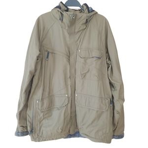 Columbia Men's Titanium Hooded Jacket Coat Sz L Tan Outdoor Waterproof Hunting